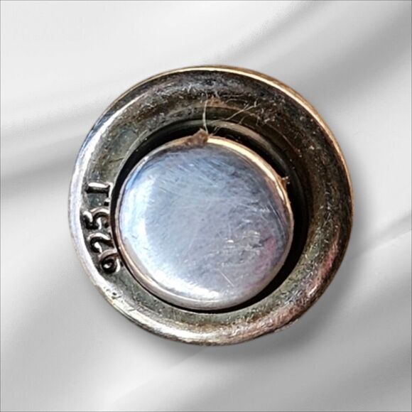 Vtg Kameleon Sterling Silver Onyx Ring 2 Interchangeable Snaps Case Tool Size 7 - Picture 3 of 12